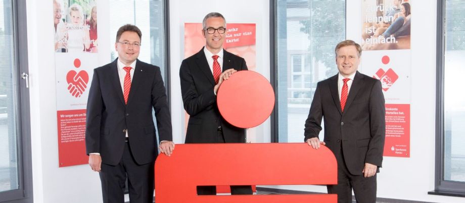 Vorstand der Sparkasse Hanau: v.l.n.r.: Nils Galle, Guido Braun, Herrmann Köck
